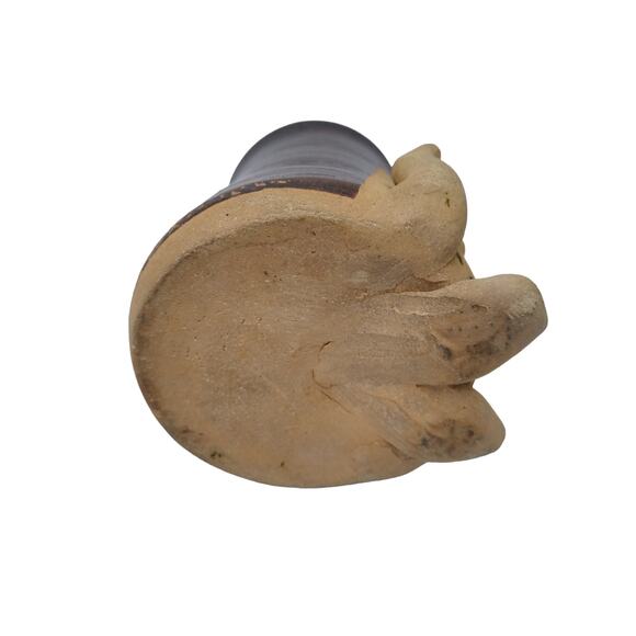 Vtg Studio Art Pottery Ugly Face Mug Artist Signed - Picture 4 of 7